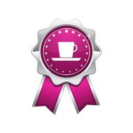 Mug Sign Pink Vector Icon Design