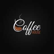 coffee cup logo design background