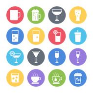 drink icons set N2
