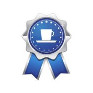 Mug Sign blue Vector Icon Design