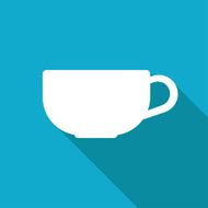 Vector flat color cups on shelf set N11