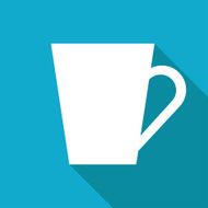 Vector flat color cups on shelf set N17