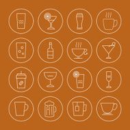 drink icons set N5