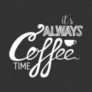 Chalkboard Poster Lettering Coffee