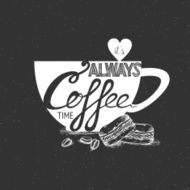 Chalkboard Poster Lettering Coffee N3