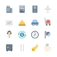Hotel icons set N4