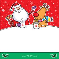Santa Rudolph Drink Coffee