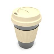 Coffee to go on white