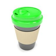 Coffee to go on white N3