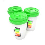 Three paper coffee cups N2