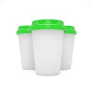 Three paper coffee cups N8