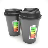 Three paper coffee cups N17
