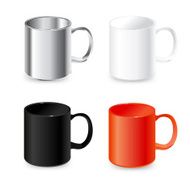 Set of color cups