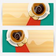 Backgrounds with coffee cups