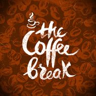 Hand drawn vintage coffee background Sketch vector illustration