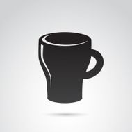 Mug icon isolated on white background N2