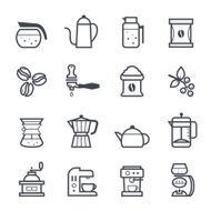 Coffee Icon Bold Stroke