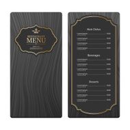 Restaurant menu design vector