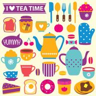 tea time clip art set