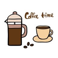 Coffee time doodle