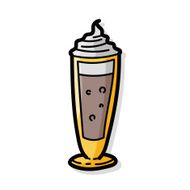 ice coffee color doodle
