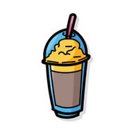 ice coffee color doodle N3