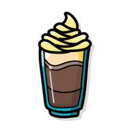 ice coffee color doodle N5