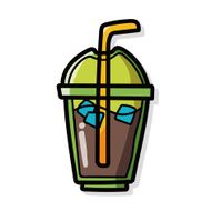 ice coffee color doodle N6