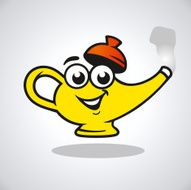 Vector teapot character
