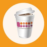 takeaway coffee theme elements vector eps