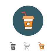 Disposable coffee cup icon N2