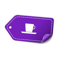 Mug Sign Violet Vector Icon Design
