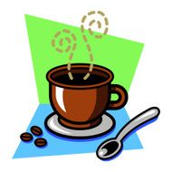 Coffee Cup and Spoon N3