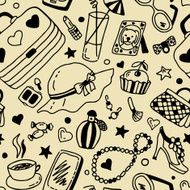 Seamless doodles pattern