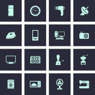Home Appliances Icons Set N3