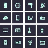 Home Appliances Icons Set N3