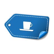 Mug Sign blue Vector Icon Design N2