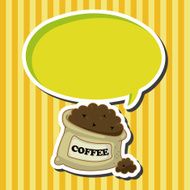 coffee bean theme elements N11