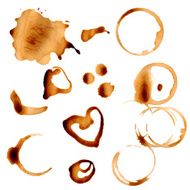 Coffee stain circles Vector N3