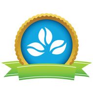 Gold coffee beans logo
