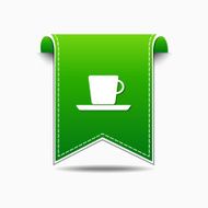 Mug Sign Green Vector Icon Design N3
