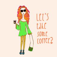 Curly With Coffee