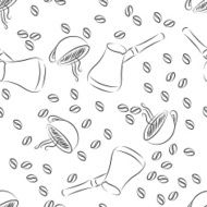 seamless coffee pattern N12