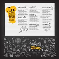 Restaurant food menu N6