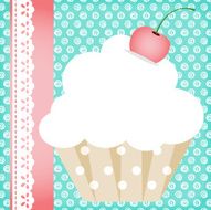 Vintage Cupcake Background