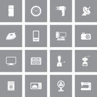 Home Appliances Icons Set N16