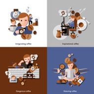 Coffee And Relax Icons Set