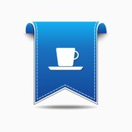Mug Sign blue Vector Icon Design N3