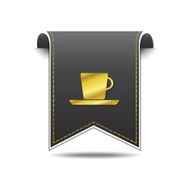 Mug Sign golden Vector Icon Design N3