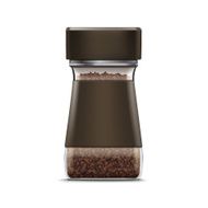 Vector Coffee Glass Jar Packaging Package Isolated on White Background N4